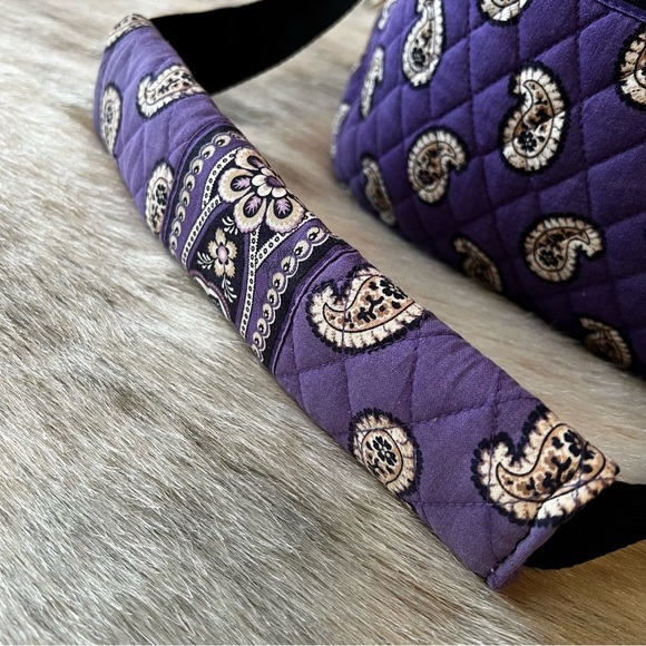 VERA BRADLEY Simply Violet 2010 Weekender Bag Purple Paisley Bandana Y2K Travel - Picture 4 of 16
